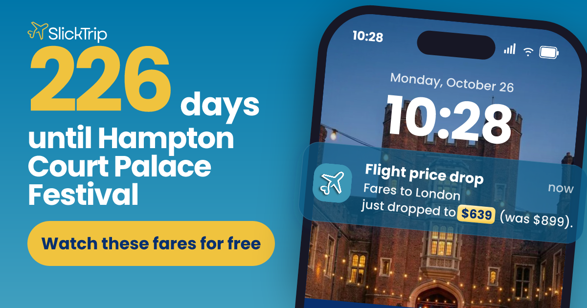Hampton Court Palace Festival 2027: Dates (Jun 10 to 20) and Fares