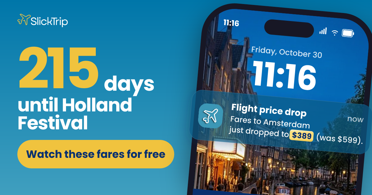Holland Festival 2027: Dates (Jun 3 to 27) and Fares