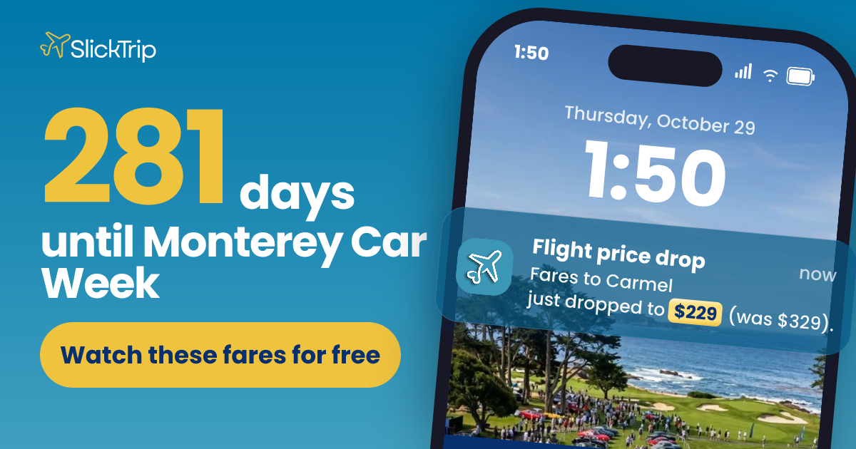 Monterey Car Week 2027: Dates (Aug 6 to 15) and Fares