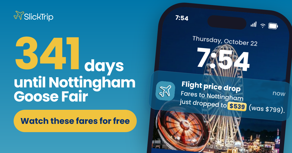 Nottingham Goose Fair: watch fares for September 28 to October 12, 2027 ...