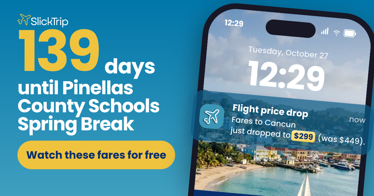 Pinellas County Schools Spring Break 2027: Dates (Mar 15 to 19) and Fares