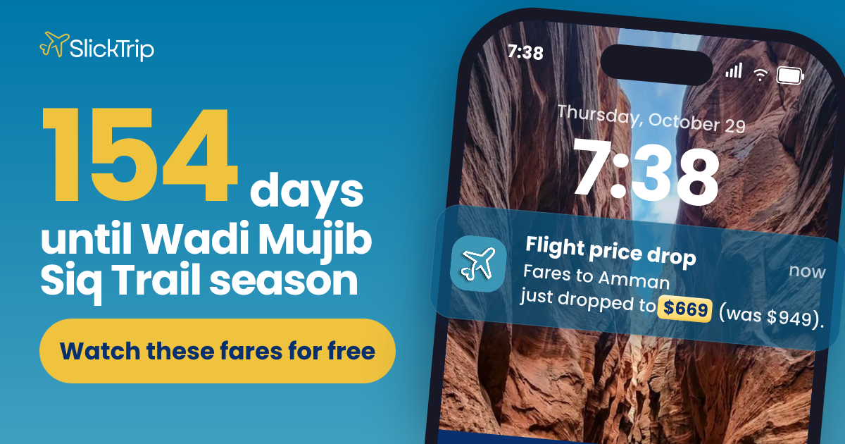 Wadi Mujib Siq Trail season 2026: Dates (usually early April to late ...